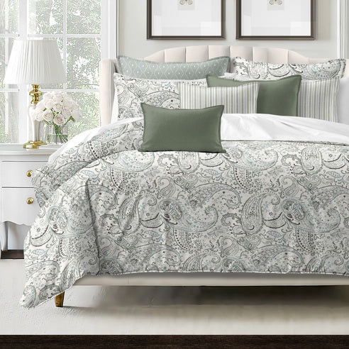 Couvre lit Paisley de Colcha Linens fabriqué au Canada