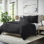 Couvre-lit Elsie ébène fait au Canada - Colcha Linens