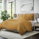 Couvre lit Elsie doré - Fabriqué au Canada par Colcha Linens