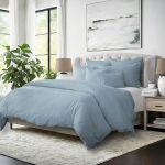 Couvre lit Elsie bleu - Fabriqué au Canada par Colcha Linens