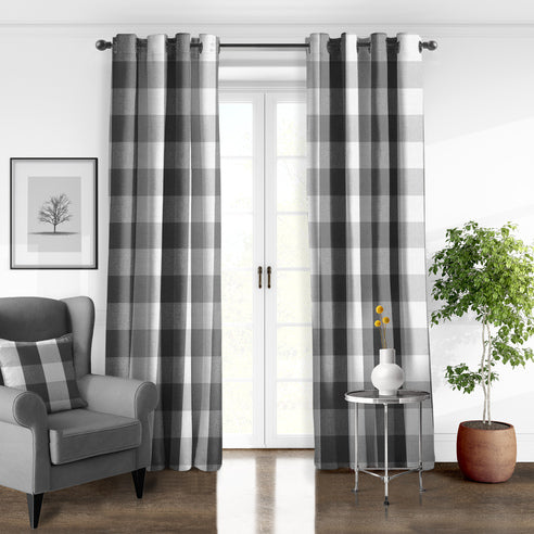 Couvre lit Walker Buffalo gris fabriqué au Canada par Colcha Linens – Image 2