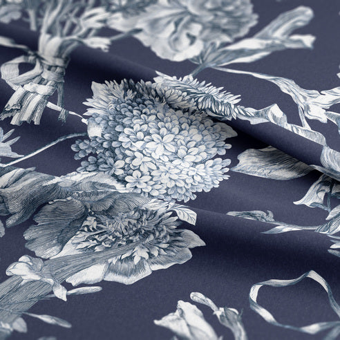 Couvre-lit Alexandria Indigo - Fabriqué au Canada par Colcha Linens – Image 2