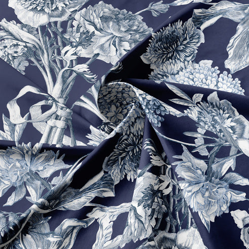 Couvre-lit Alexandria Indigo - Fabriqué au Canada par Colcha Linens – Image 3