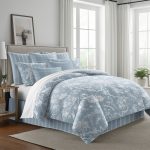 Couvre lit Elmwood bleu - Fabriqué au Canada par Colcha Linens