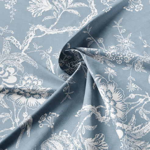 Couvre lit Elmwood bleu - Fabriqué au Canada par Colcha Linens – Image 4