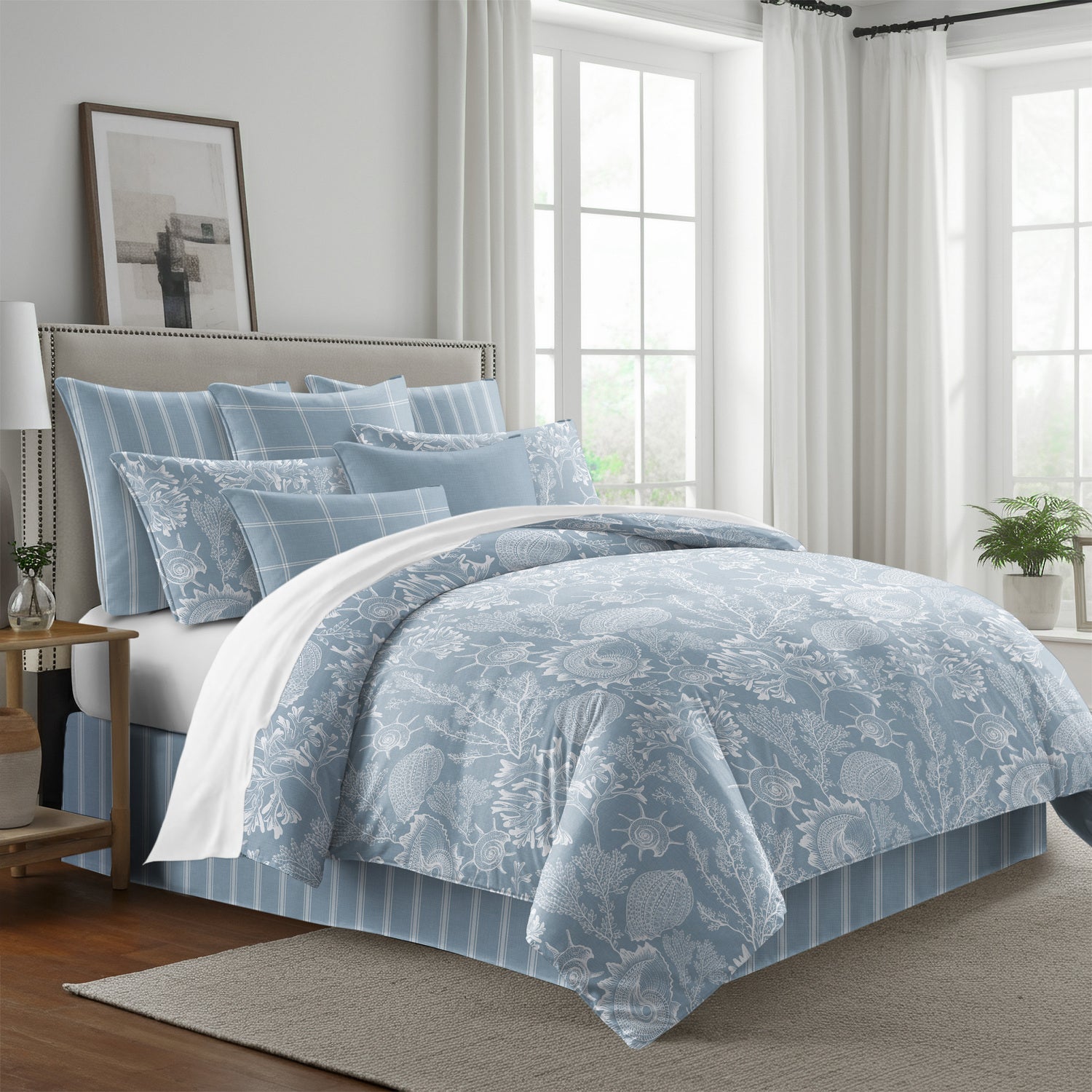 Couvre-lit Shellabrate bleu - Fabriqué au Canada