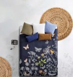 Couvre-lit papillons fabriqué au Québec