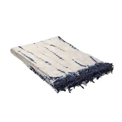 Couvre lit Cozy bleu et blanc