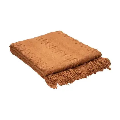 Couvre-lit douillet terracotta