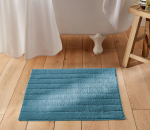 Tapis de bain teinte plume de paon