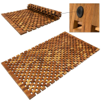 Tapis de bain texture boisée