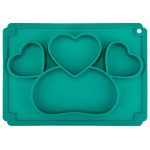 Vaisselle plateau silicone avec compartiments pour bébé