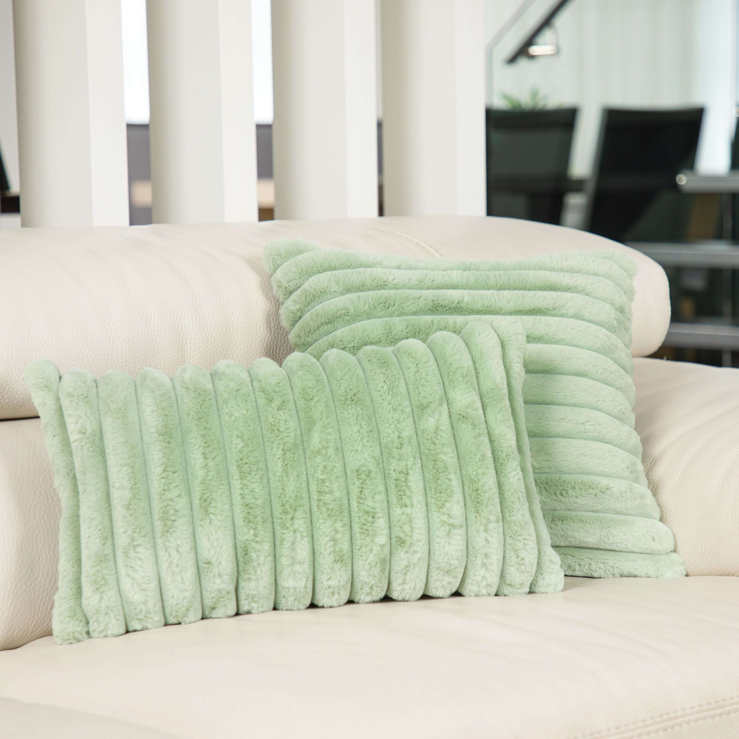 Couvre-lit Raya vert sauge – Image 2