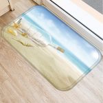 Tapis de bain bouteille à la mer