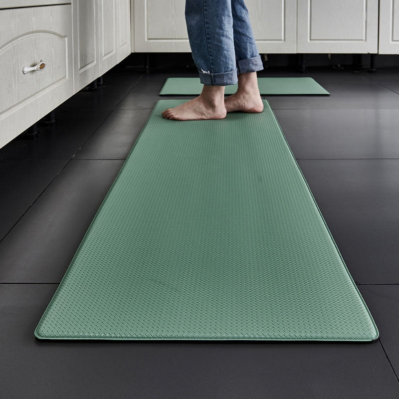 Tapis de bain extra long vert