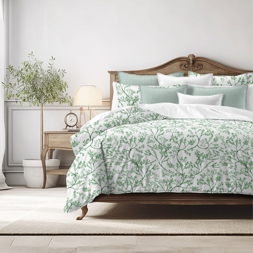 Couvre lit Tinsley Ivy - Fabriqué au Canada par Colcha Linens – Image 2