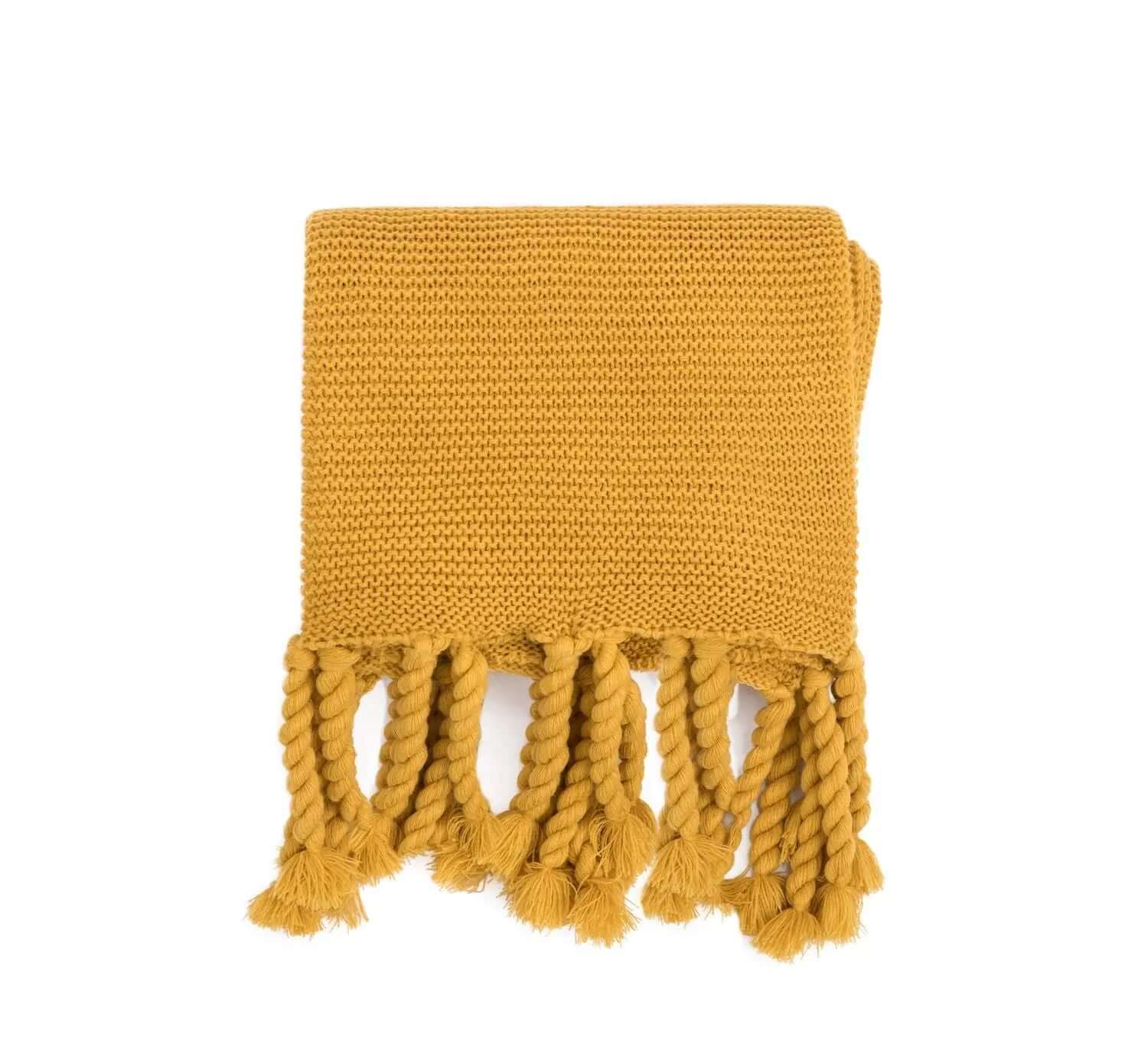 Couvre lit Cozy en jaune moutarde