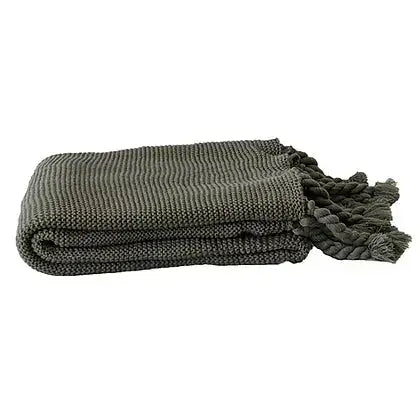 Couvre-lit cozy gris