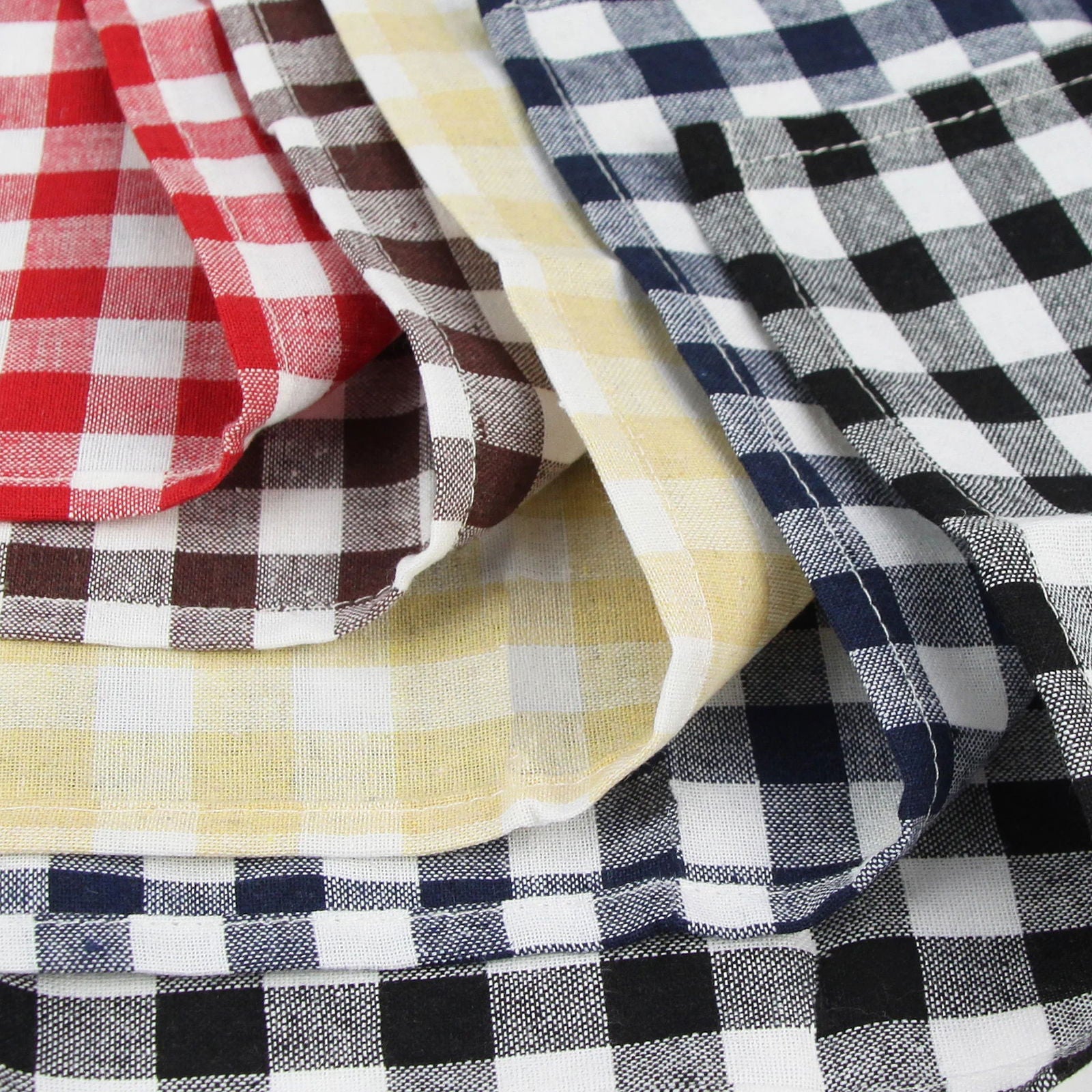 Serviette de table ensemble de 12 tartan en polycoton – Image 14