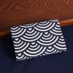 Lot de 4 Serviettes de table en polycoton imprimé motifs style japonais 30x35