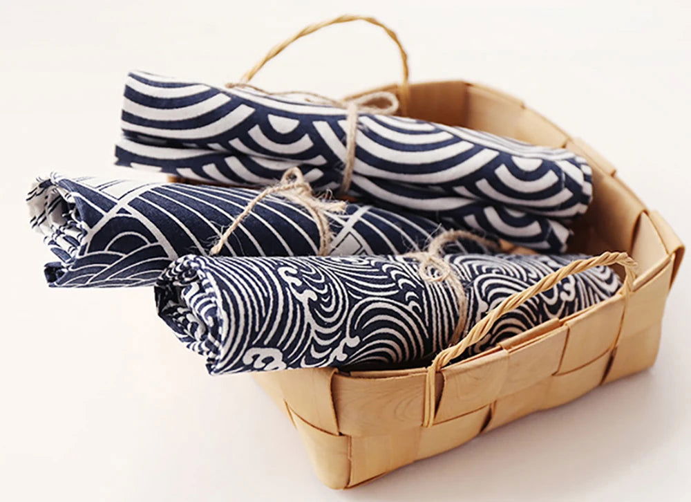 Serviette de table en polycoton avec motifs japonais - pack de 4 – Image 14