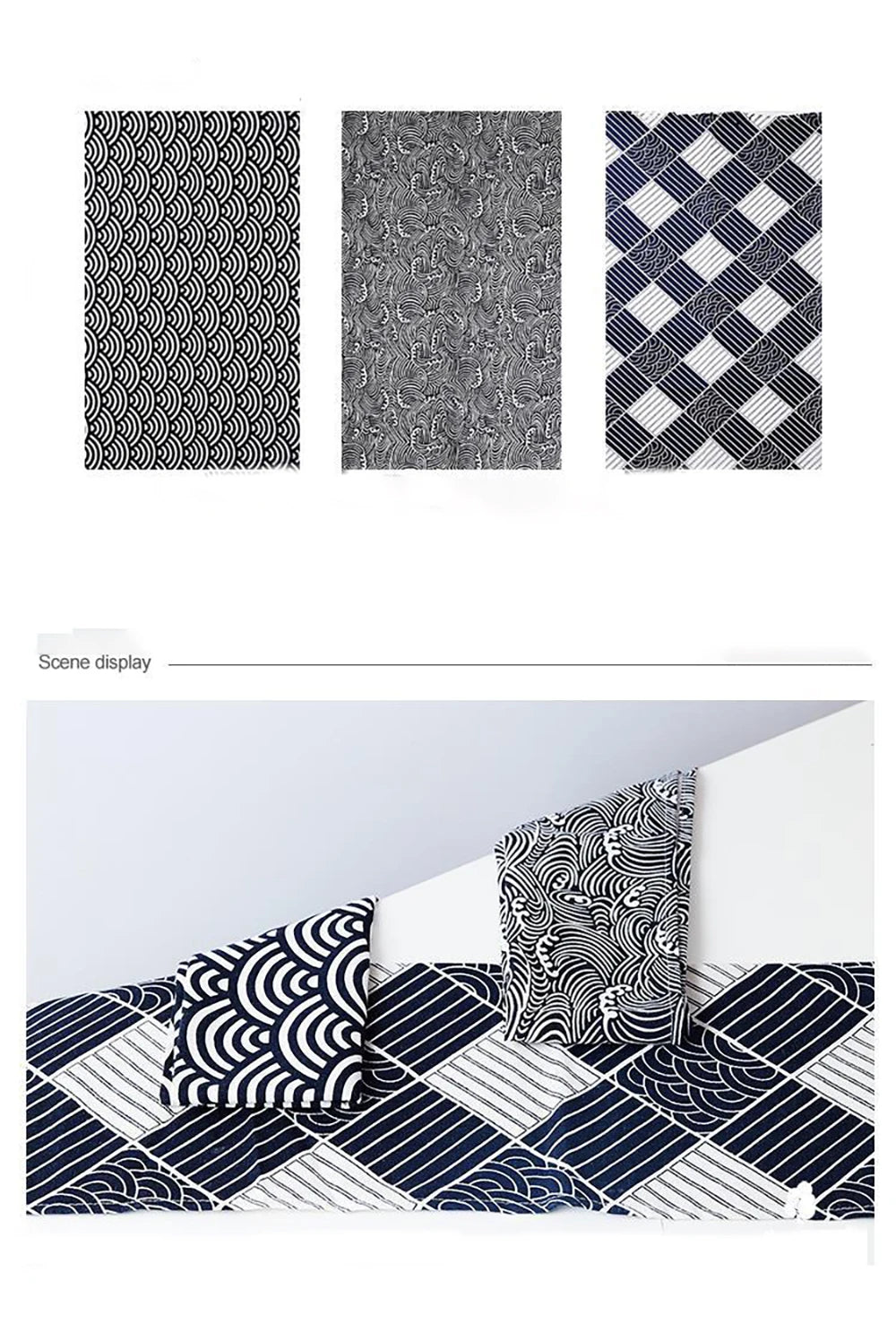 Serviette de table en polycoton avec motifs japonais - pack de 4 – Image 16