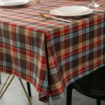 Nappe Tartan en polycoton marron