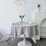 Nappe en coton unie carrée coloris