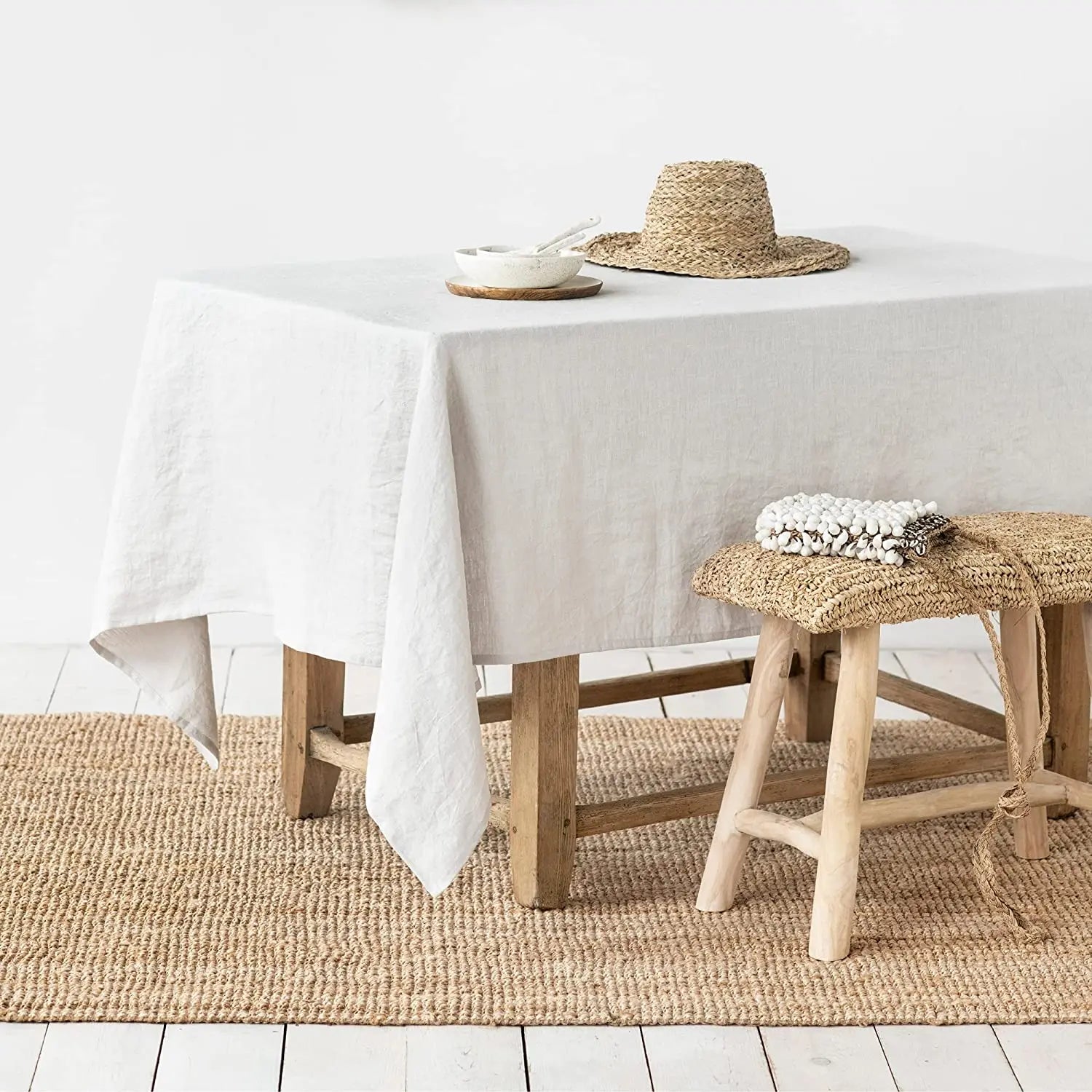 Nappe en pure lin style classique