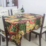 Nappe imprimée carrée en coton lin motif Batik