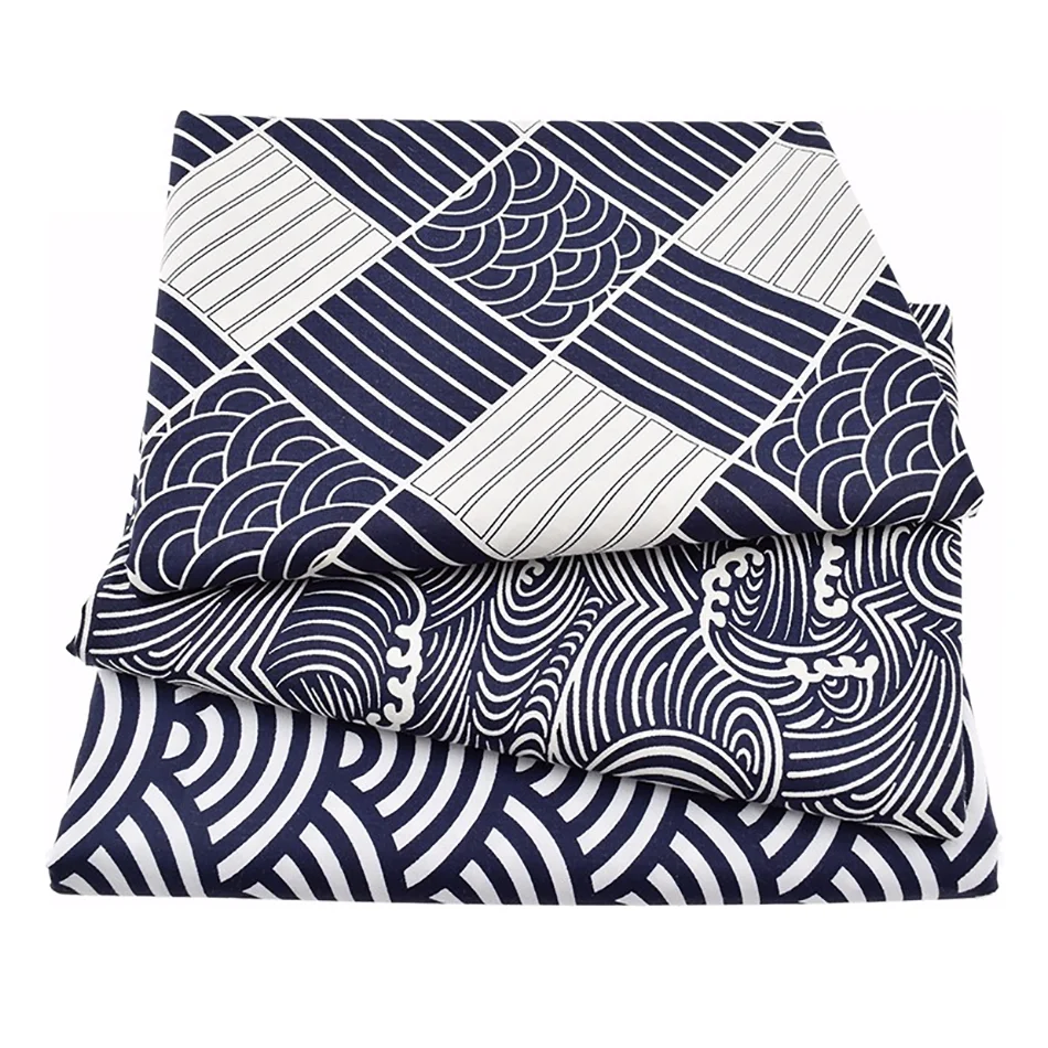 Nappe carrée motif palmiers en coton et lin japonais – Image 10