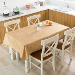 Nappe imprimée en lin motif Arabesques oranges