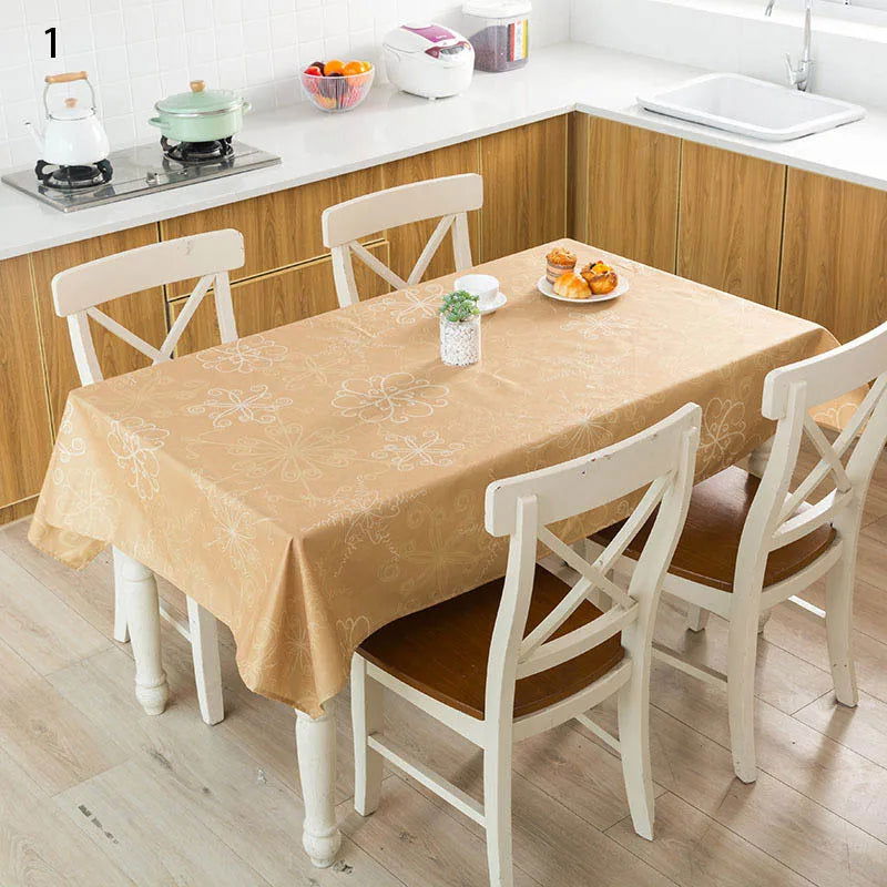 Nappe imprimée en lin motif Arabesques oranges