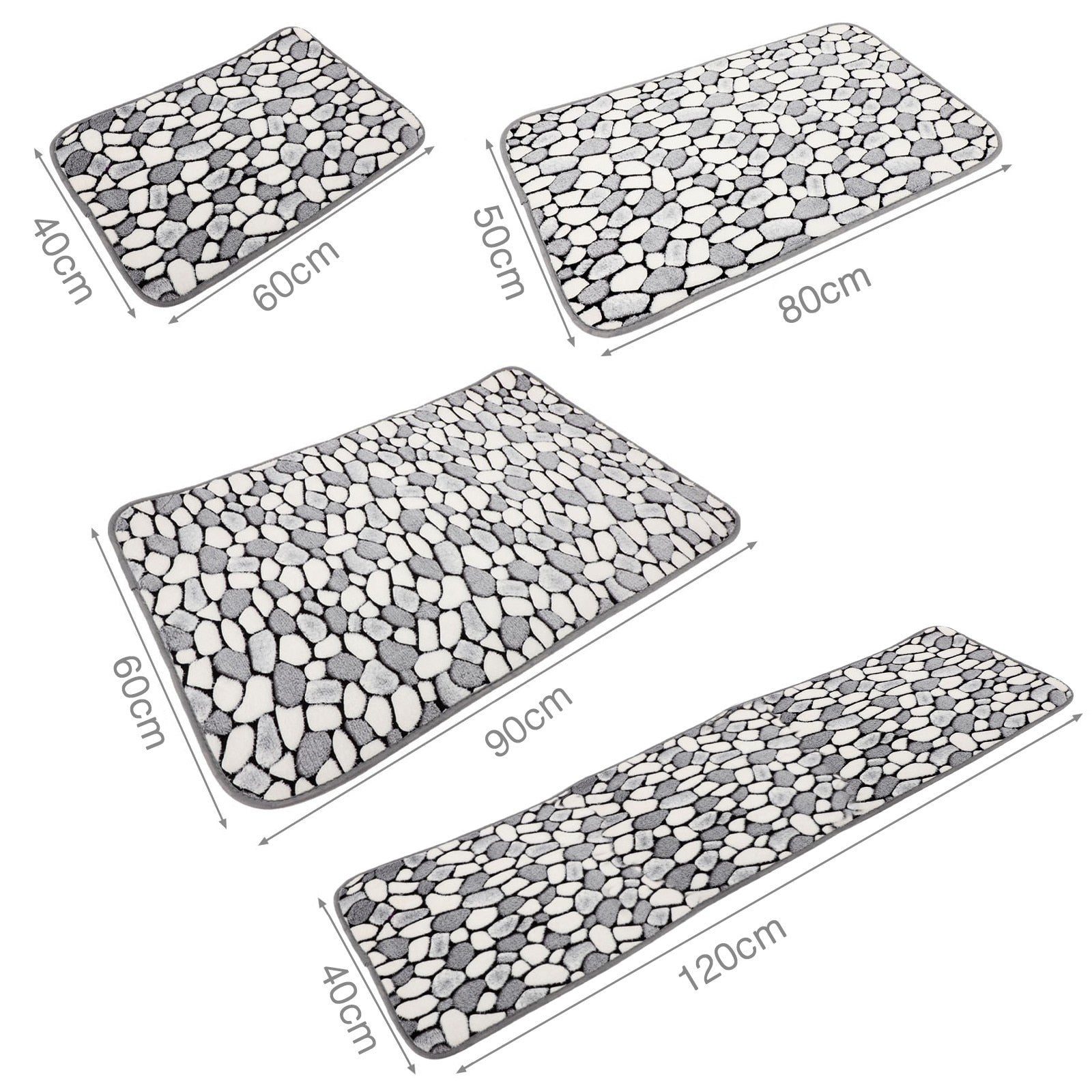 Tapis de bain avec galets dessinés – Image 3