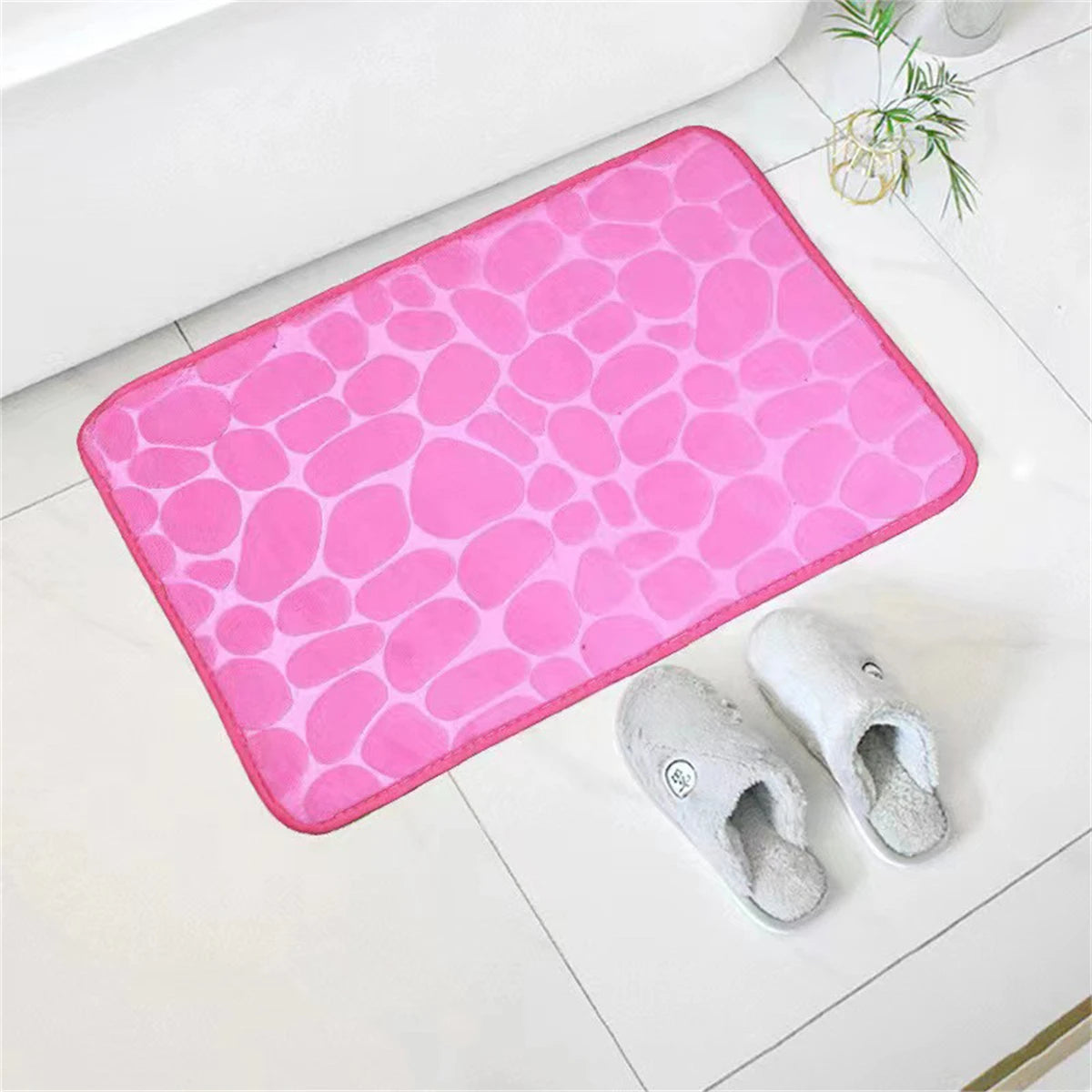 Tapis de bain effet galets à mémoire de forme – Image 14
