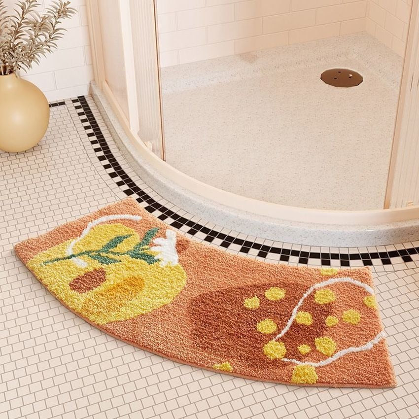 Tapis de bain forme arrondie – Image 6