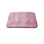 Tapis de bain couleur framboise