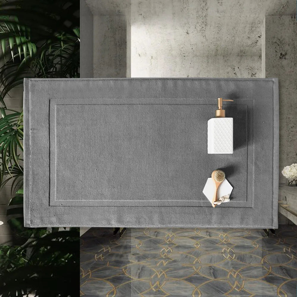 Tapis de bain hammam gris