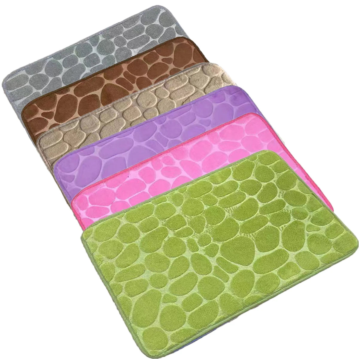 Tapis de bain effet galets à mémoire de forme – Image 11