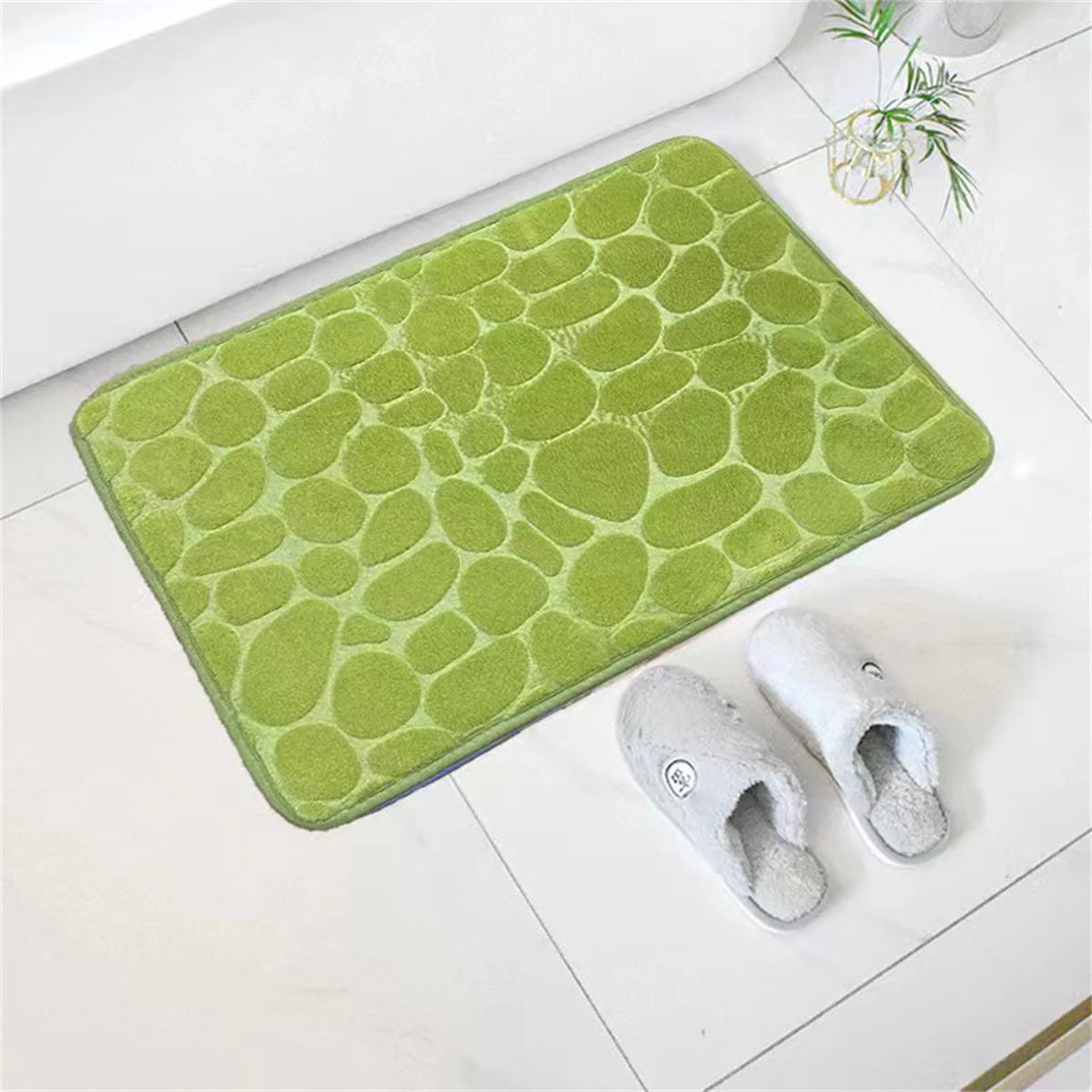 Tapis de bain effet galets à mémoire de forme – Image 13