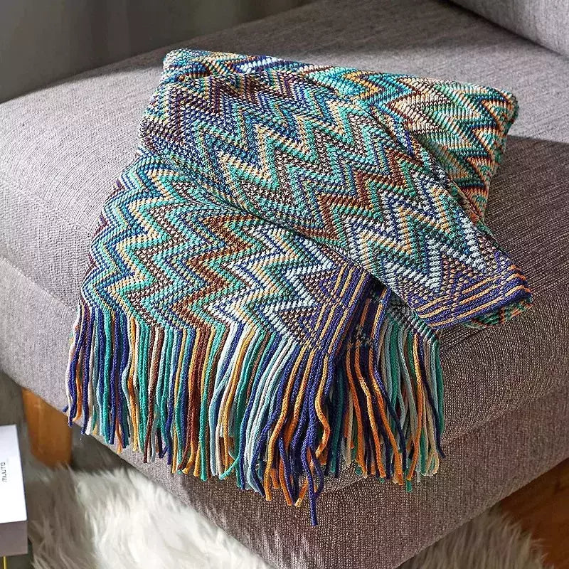 Plaid chemin de lit style navajo vintage – Image 7