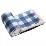 plaid a carreaux écossais | Designix -  C blue and white S 130x150cm  - https://designix.fr/