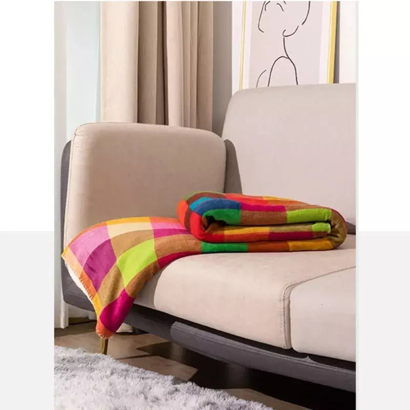 Plaid chemin de lit multicolore éclat cosy – Image 3