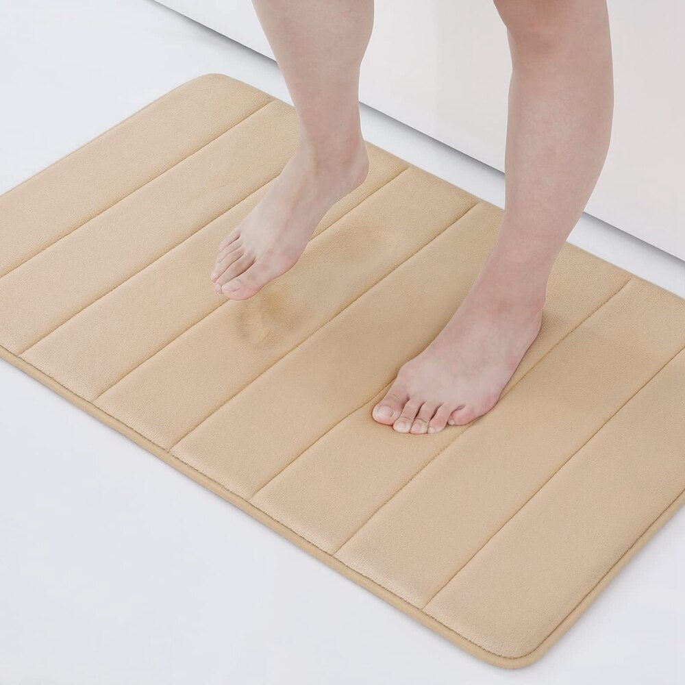 Tapis de bain 40 x 50 cm beige