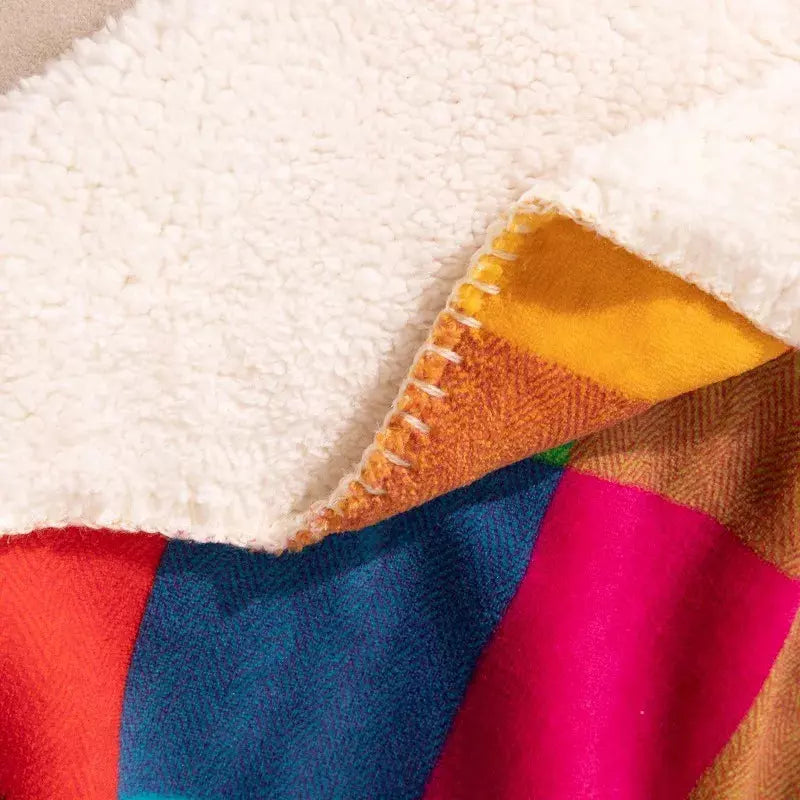 Plaid chemin de lit multicolore éclat cosy – Image 2