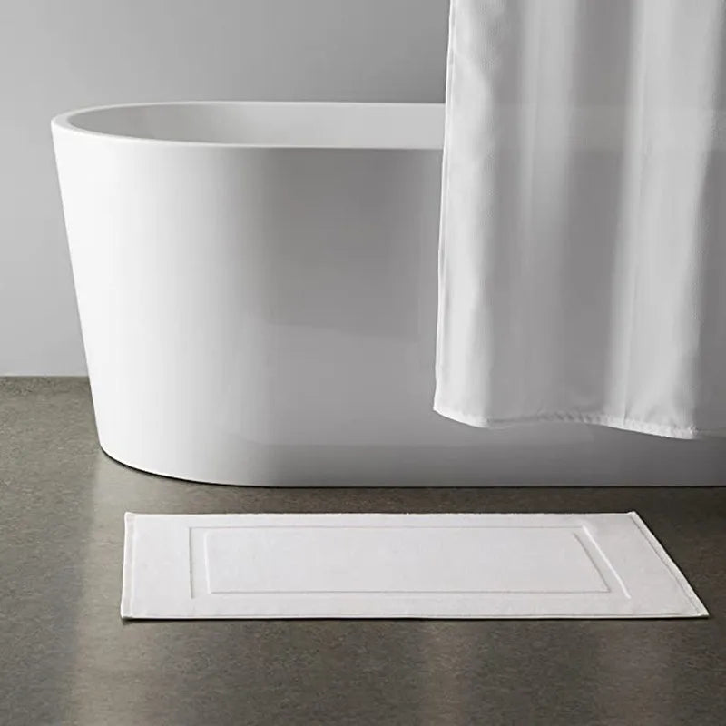 Tapis de bain hammam blanc