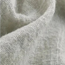 Serviette de table célébration en mousseline de coton beige uni – Image 3