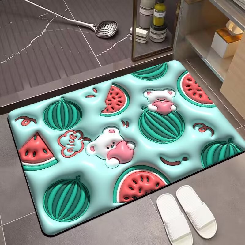 Tapis de bain humoristique motif drole