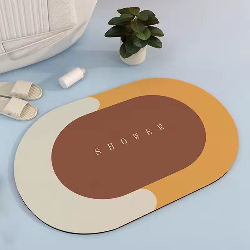 Tapis de bain magique révolutionnaire orange