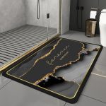 Tapis de bain en pierre diatomite 